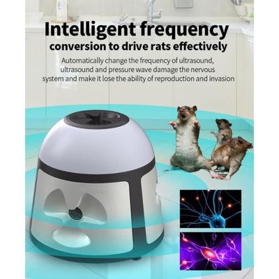 Répulsif Ultrason 360° Souris & Rats - 4 Modes, 600 M², LED, écologique Pour Maison & Jardin