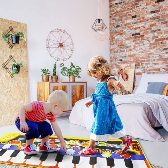 Tapis Musical Bebe Piano Tapis De Jeu Instrument 110x36cm Tapis De Piano Musical Instrument Pour Enfants Cadeau Cdiscount Jeux Jouets