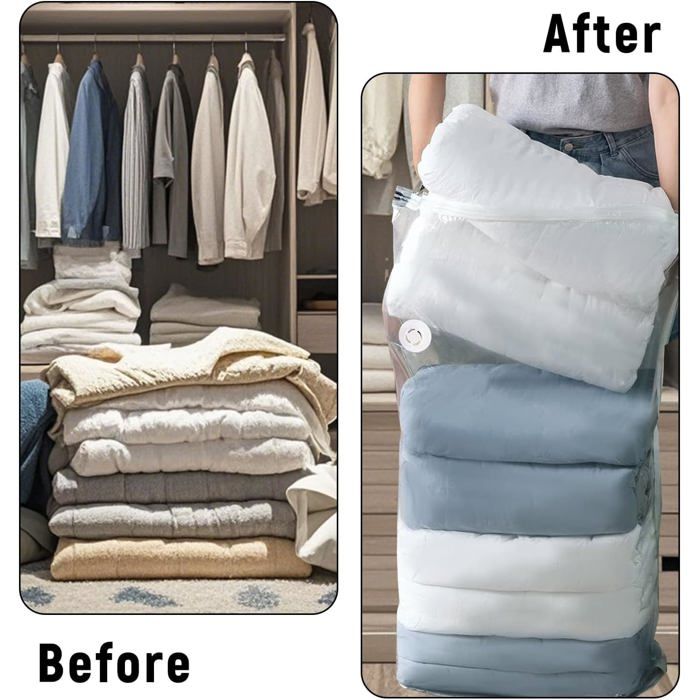 Sacs Rangement Vide Exstry Sacs Rangement Sous Vide EXSTRY Lot De 6 - 80x60cm Avec Pompe - Économie Espace 80% Rangement Literie Couettes Gain De Place Sacs Rangement Vide Exstry Sacs Rangement Sous Vide EXSTRY Lot De 6 - 80x60cm Avec Pompe - Économie Espace 80% Rangement Literie Couettes Gain De Place
