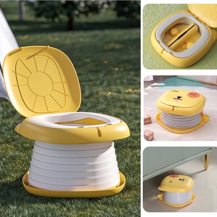 Pot Bébé Pliable 2-en-1 - Idéal Pour L'apprentissage De La Propreté Et Les Voyages