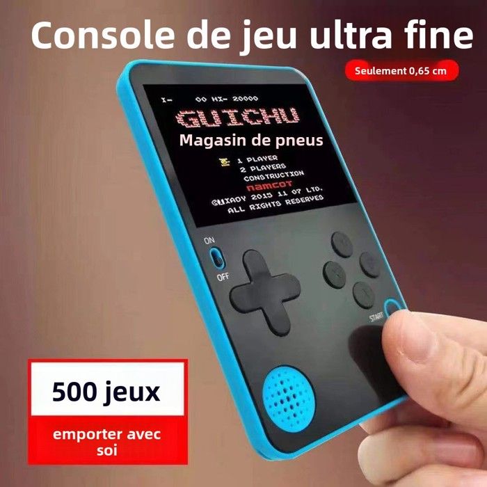 Console de Jeu Portable Mini Cartouche | 500 Jeux en 1 | Style Rétro ...