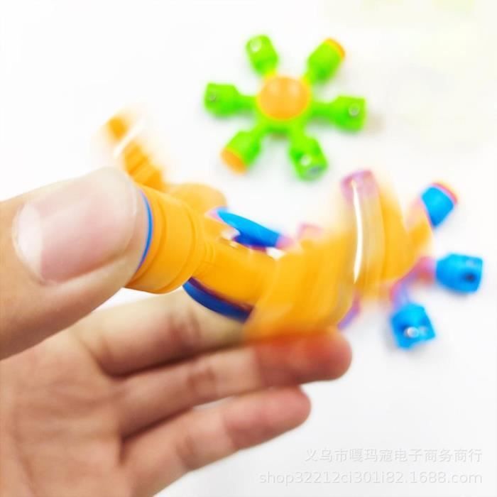 Toupie à doigt déformable pour enfants et adultes, jouet sensoriel