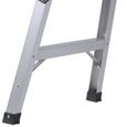 Marche pied en aluminium DEFPRO - Pliable avec pieds antidérapants - Dimensions : 90 x 30 cm - Hauteur : 49,5 cm-4