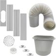 Kit de ventilation fenêtre - Réglable vertical horizontal Matériau durable PVC - Climatiseur portable - 5 9 pouces