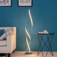 PIED DE LAMPADAIRE KOSILUM - Lampadaire LED Ultra Design - 126 cm Cascada - Lumi&egrave;re Blanc Chaud Eclairage Salon Chambre C45-0