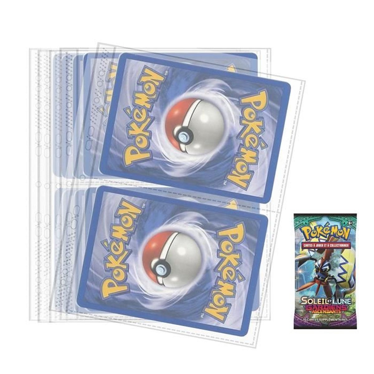 Lot De 10 Feuilles Classeur A4 Pour Carte Pokemon Jumbo Grand