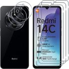 RASENA pour Xiaomi Redmi 14C 4G/ Redmi 14 C 4G Verre Trempé, 3+3 Pièces Protection écran + Caméra Arrière Protecteur Film 9H Dureté