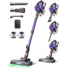 Aspirateur Balai sans Fil- Laresar V10-45Mins- 38000PA- Batterie Amovible-Technologie Yeux verts-Léger-Tapis et Poils d’Animaux