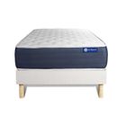 ACTISOM Ensemble matelas Mémoire de forme ACTIMEMO SLEEP 80x200 5zones de confort + sommier KIT blanc