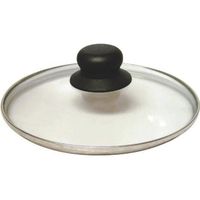 BAUMALU - Couvercle verre - 26 cm - bouton bakélite - trou vapeur