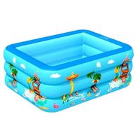 Patage piscine, enfants pagayant piscine épaissie bébé été baignoire gonflable backyard eau jouets 115x90x35cm
