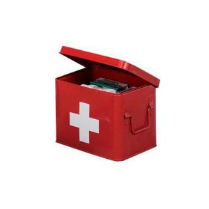 Novent Rangement pour boîtes à médicaments - Boîte à pharmacie à 3 couches  - Trousse médecine avec poignée et boucle, trousse médecine familiale pour