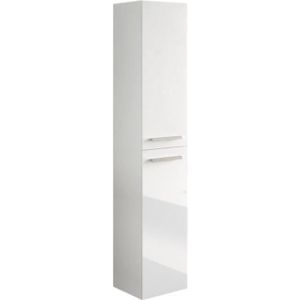 luna lima colonne de salle de bain l 25 cm blanc brillant cdiscount maison