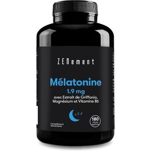 COMPLEMENTS ALIMENTAIRES - DETENTE Mélatonine 1,95 mg avec 5-HTP, Magnésium et Vitami