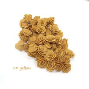 FLEUR ARTIFICIELLE 24 pcs - 7 jaune - Bouquet de fleurs de camélia ar