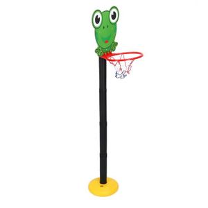 PANIER DE BASKET-BALL Ensemble de jeu de basket-ball avec motif de grenouille réglable en hauteur, cerceau de support de basket-ball pour jeux air