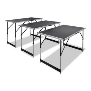 lot de 3 tables pliantes cdiscount