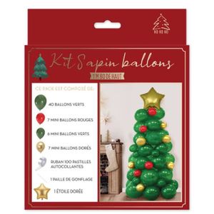 Ballon sapin de Noël en verre vert clair avec pendentifs décorés et  brillants / Grand ballon