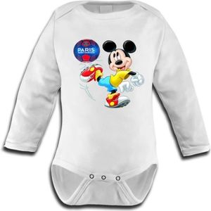 BODY BODY BEBE MICKEY FOOT PSG 3/6 MOIS