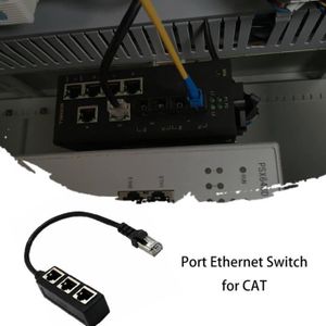 URB--Câble répartiteur Ethernet RJ45 1 Point 4 câble de dérivation Ethernet  ABS PCB RJ45 pour ordinateur portable - Cdiscount Informatique
