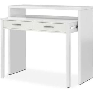 Bureau Console Blanc Achat Vente Pas Cher