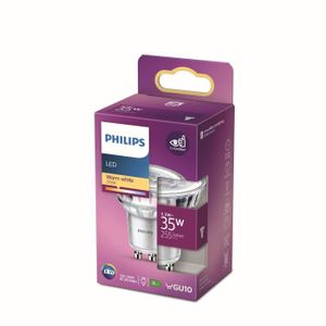 Philips Ampoule LED Spot GU10  80 W Pack de 1 chaud 