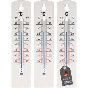 Thermomètre analogique à alcool en hêtre blanc