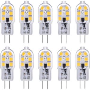 YzzYzz Ampoules LED G4, 1.2W Equivalent 10W Halogène Lampe, Ampoule g4 led  12V Replacer Ampoule Halogene Led Blanc Chaud 2700K 180LM, Non Dimmable,  Lot de 4 : : Luminaires et Éclairage