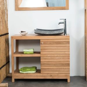 Meuble Salle Bain Teck Achat Vente Pas Cher