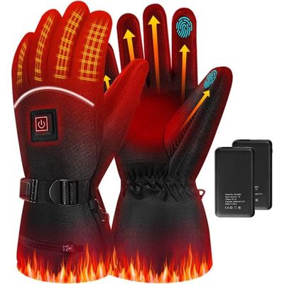 Gants Chauffants électriques – 3 Niveaux De Chaleur, Imperméables, Tactiles – Parfaits Pour L'hiver