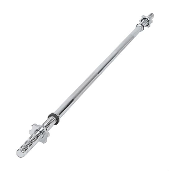 Wuuhoo Barres D'Haltères Flex 40 Cm - Ensemble De 2, Acier Chromé 30mm, Verrous Étoile, Charge 80kg, Gym Maison