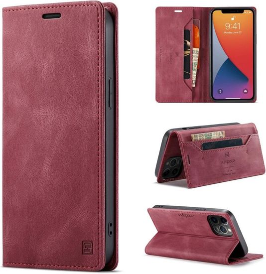 Housse Portefeuille Magnétique TUCCH Pour IPhone 11 à 14 Pro Max - Cuir PU, Protection RFID, Support Intégré