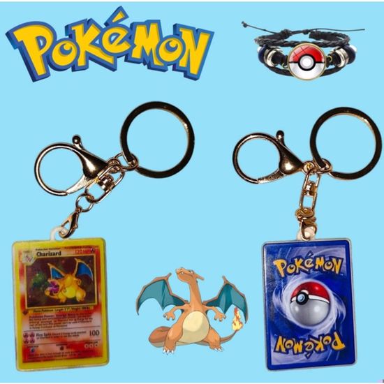 Porte-clés Et Dragon Pkémon Dracaufeu Bandai 2022 - Occasion Très Bon état
