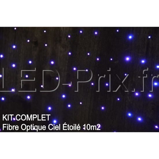 Fibre optique ciel étoilé LED RGB kit complet 20m²