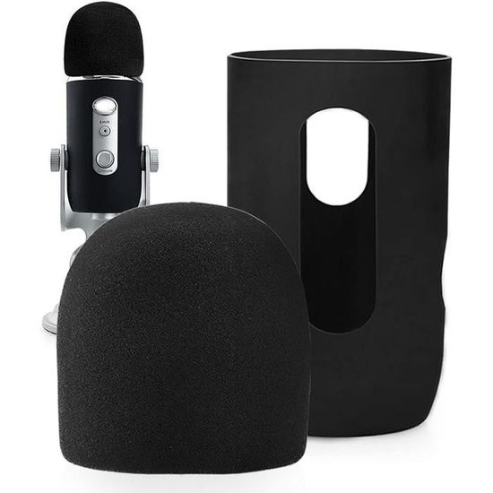 Noir Bonnette anti-vent pour microphones 