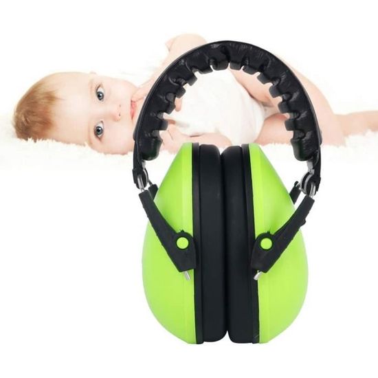 Casque Anti-Bruit Bébé 2 En 1 Réglable - Protection Auditive Confortable Sommeil & Sorties - Bleu
