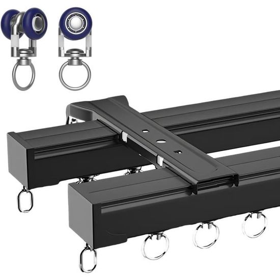 DAKEPOLE Tringle à rideaux flexible et réglable - 280 x 317 c (l x H