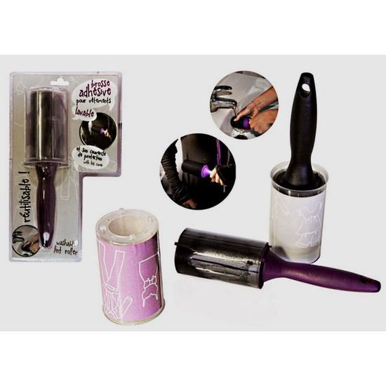 Rouleau Adhésif Pour Poils D'Animaux - 1000 Feuilles Rechargeables - Brosse Collante Pour Vêtements Et Meubles