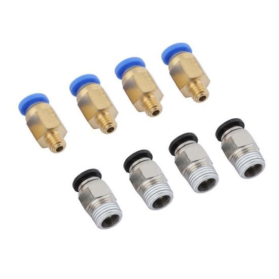 Kit Tube PTFE Téflon Pour Imprimante 3D - 1 Mètre (4x2mm) + Connecteurs PC4-M6/M10 + Coupeur
