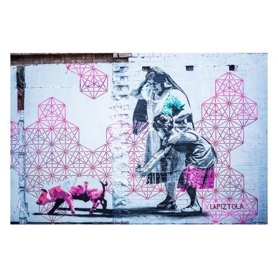 Poster Affiche Graffiti Street Art Petit Cochon(29x42cmB)
