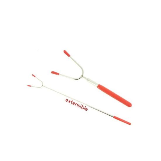 Fourchette BBQ à 2 dents extensible couleur aléatoire 8,440000 Aléatoire Cdiscount Maison