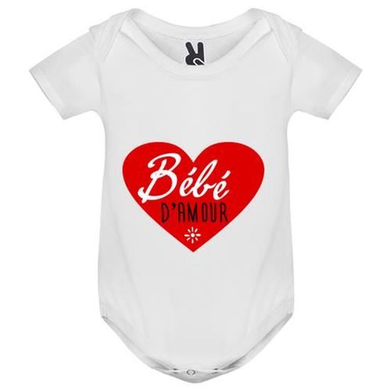 Body Bebe Blanc Bebe D Amour Enfant Blanc Cdiscount Pret A Porter