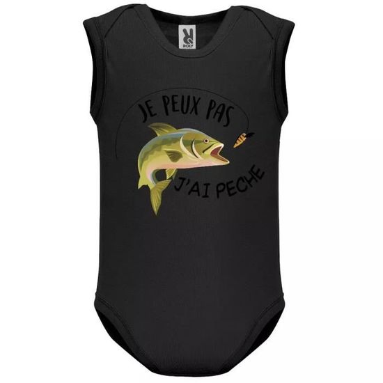 Body Bébé Manches Courtes – "Je Peux Pas J’ai Apéro" – 100% Coton Bio, Cadeau Humour Naissance