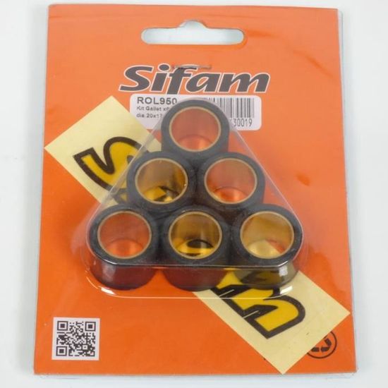 Galet Rouleau De Variateur SIFAM Peugeot 125 Elyseo 20mm 17mm galet-rouleau-de-variateur-sifam-peugeot-125-elyseo-20mm-17mm