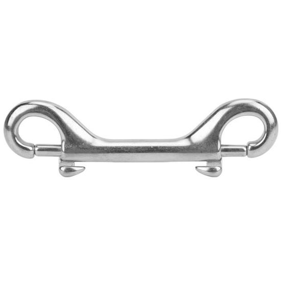 Mousqueton Double Extrémité En Laiton - 10 Cm - Clip à Ressort - Pour Plongée, Équipement Animaux Ou Usage Général