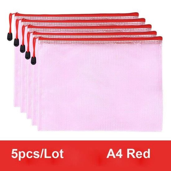 MerryNine Lot De 10 Pochettes En Maille Avec Fermeture éclair