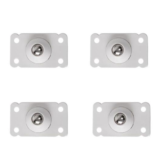 Lot De 4 Roulettes Autoadhésives Miniatures - Pour Boîtes De Rangement, Meubles Légers