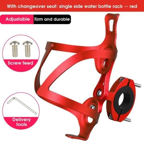 Double Rack Water Bottle Cage Holder Saddle Mount with Rail for MTB TT Aero Road