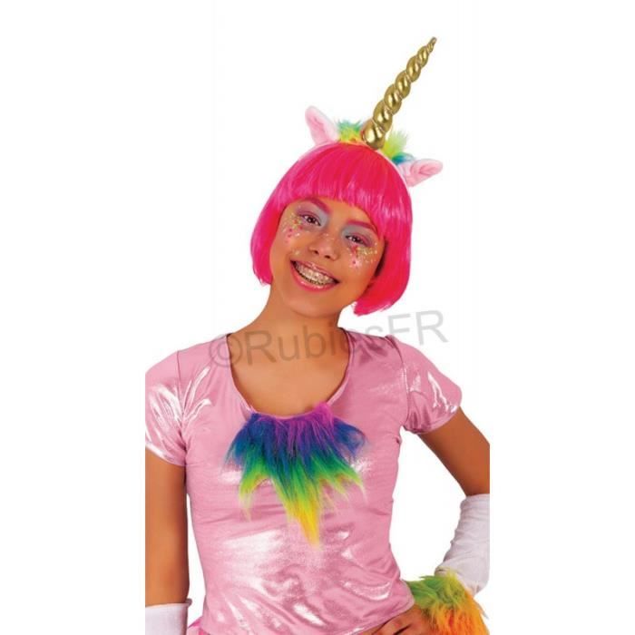 Serre-tête Corne De Licorne Doré Pailleté - Accessoire Fête Fille, Anniversaire, Déguisement - Taille Unique - 10