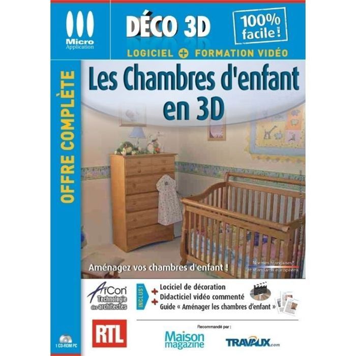LES CHAMBRES D'ENFANT EN 3D / LOGICIEL PC CD-ROM